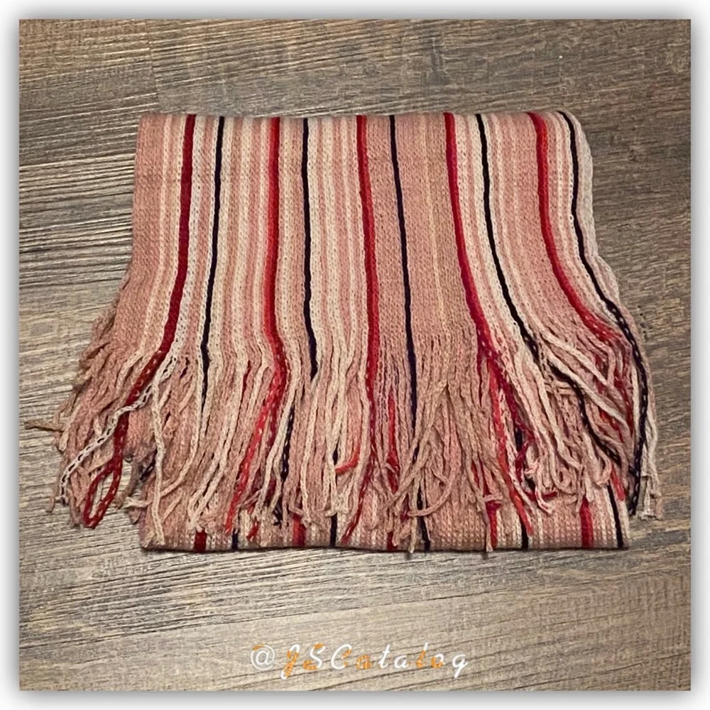 Colorful Striped Knit Scarves